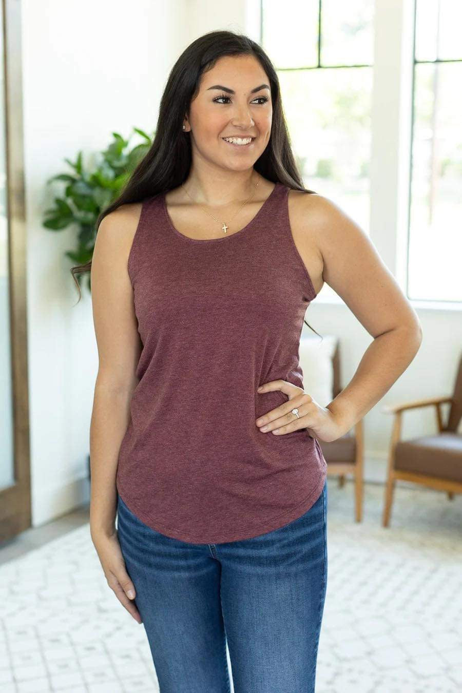 TIFFANY BURGUNDY TANK