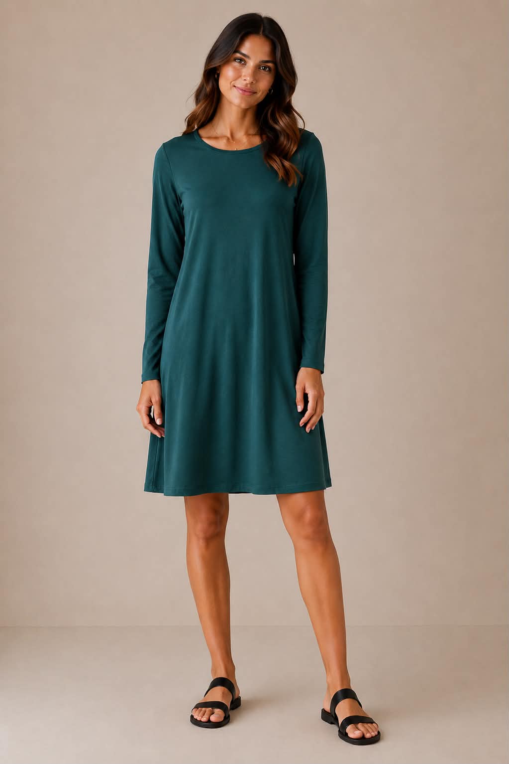 MICHELLE MAE EMERALD TUNIC DRESS