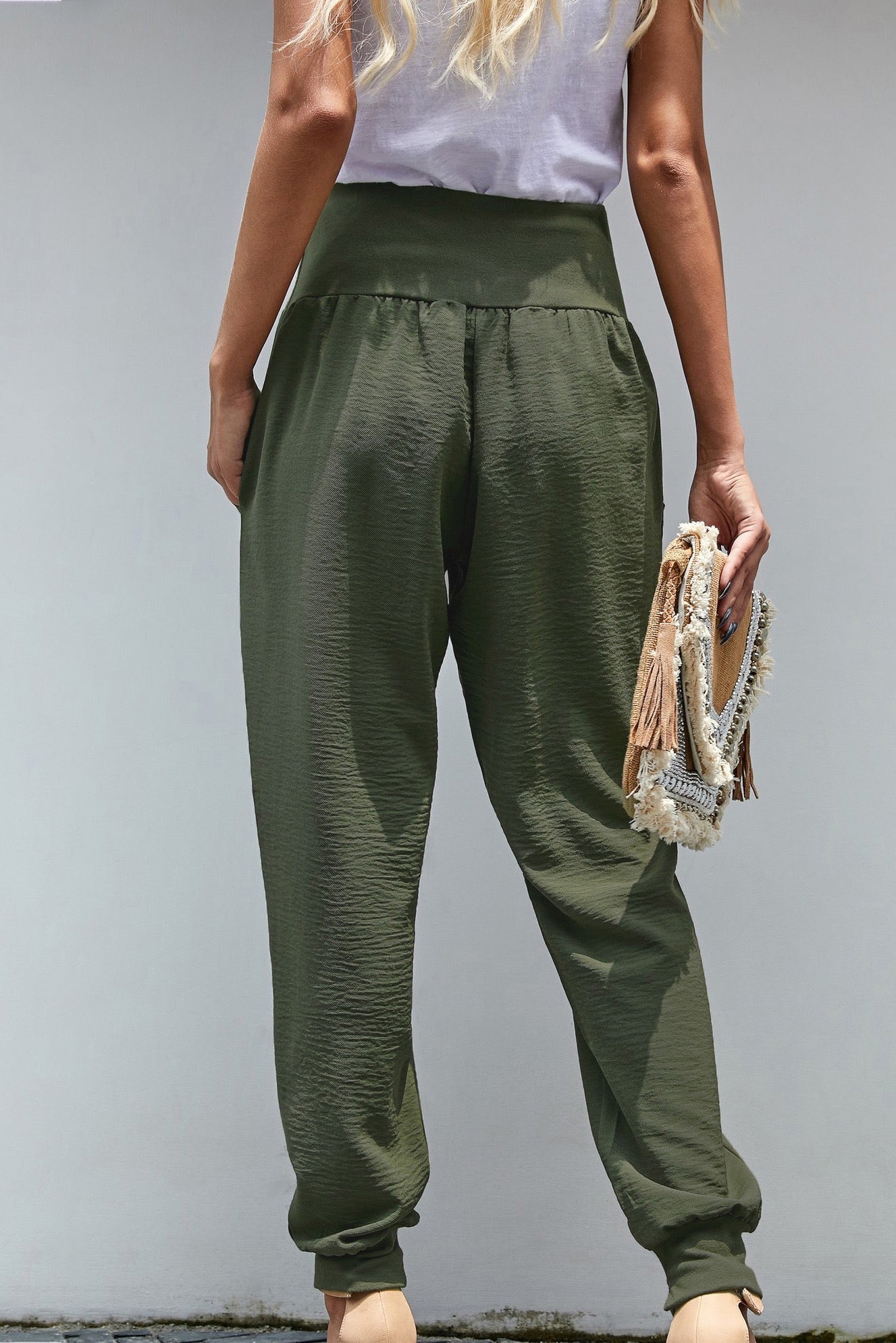 GREEN RELAXED FIT JOGGER