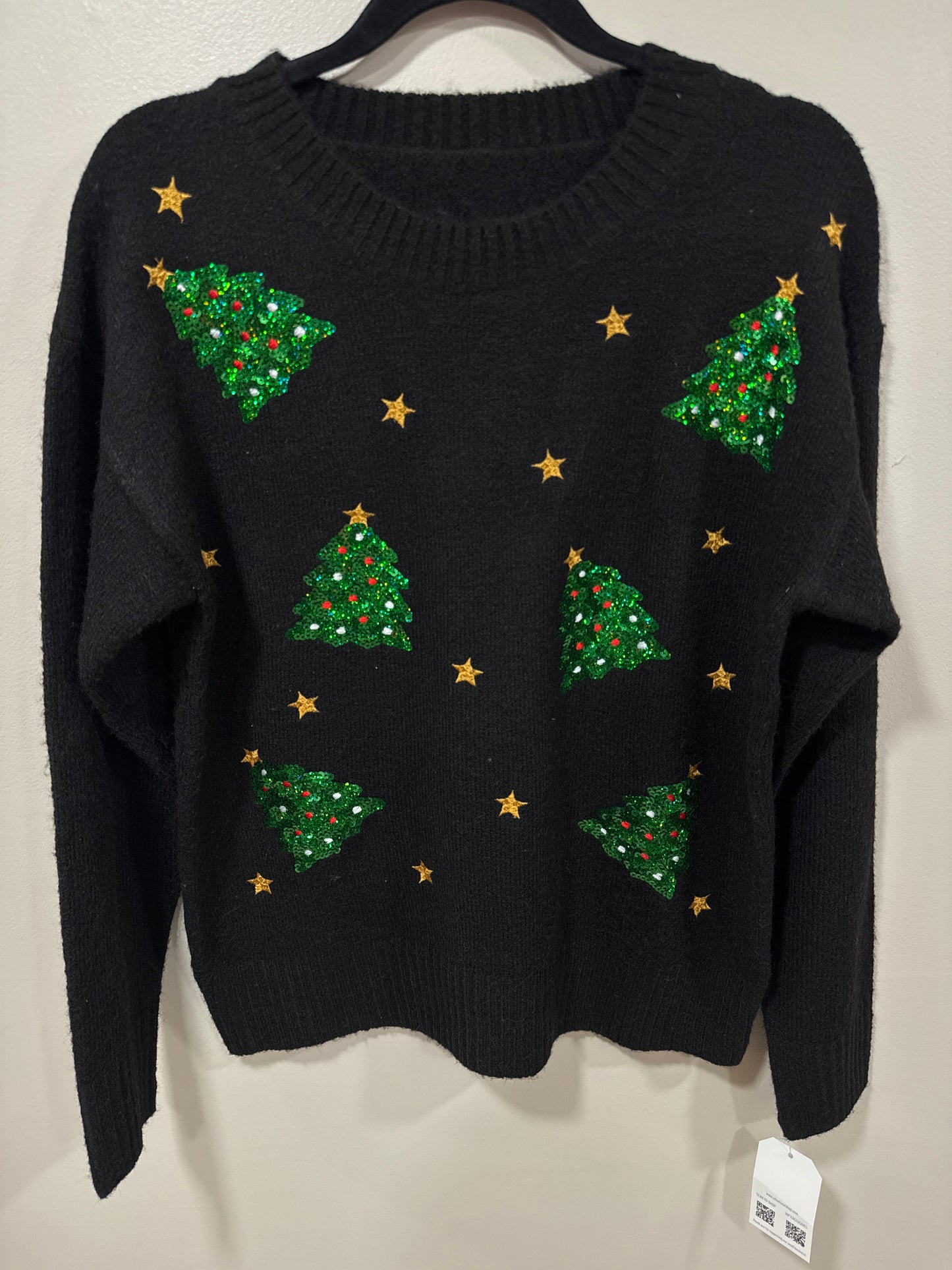MICHELLE MAE LUXE SEQUIN CHRISTMAS TREE SWEATER