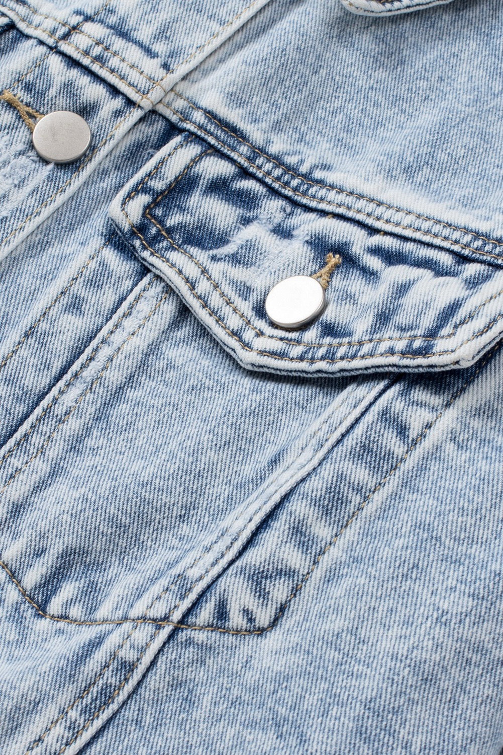 RAW HEM DENIM JACKET