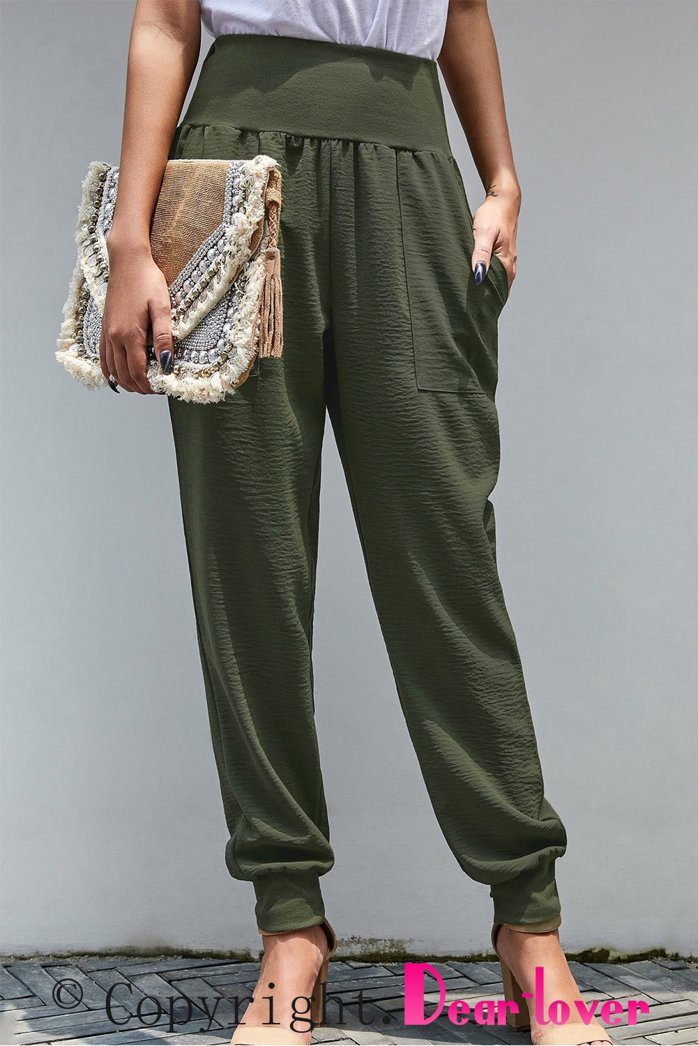 GREEN RELAXED FIT JOGGER