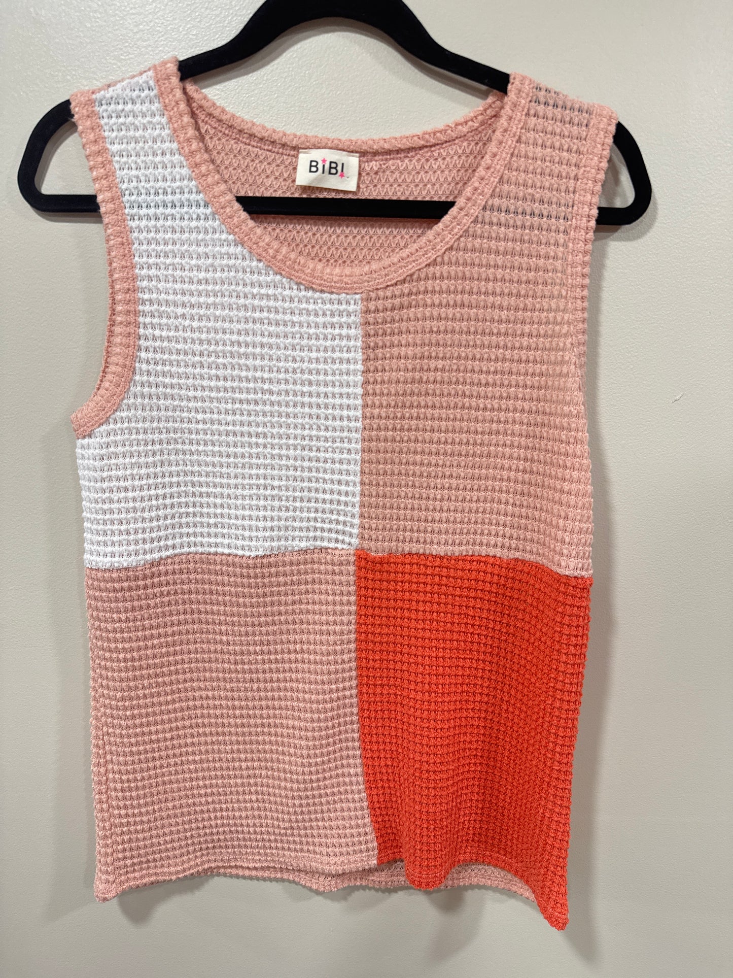 PERFECT PEACH KNIT TANK SIZE SMALL