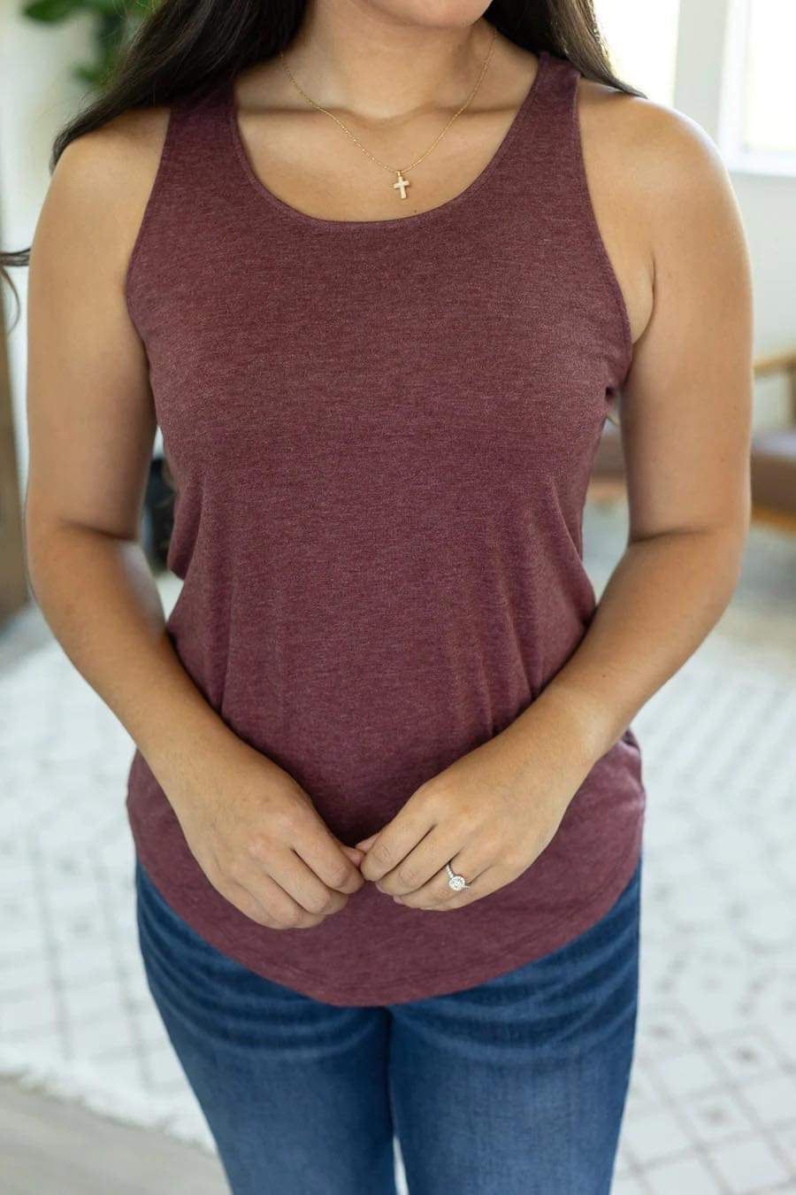 TIFFANY BURGUNDY TANK