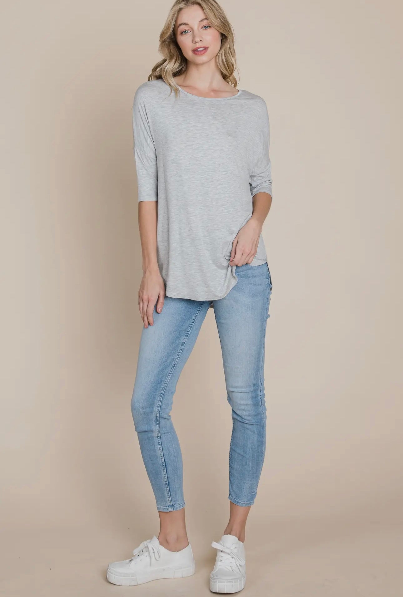 GRAY CASUAL T