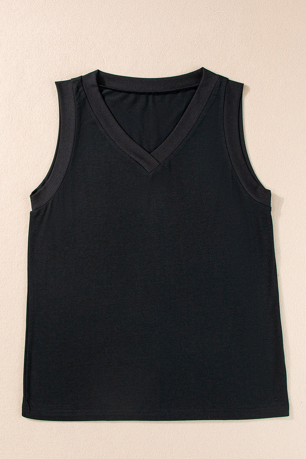 BLACK VNECK TANK