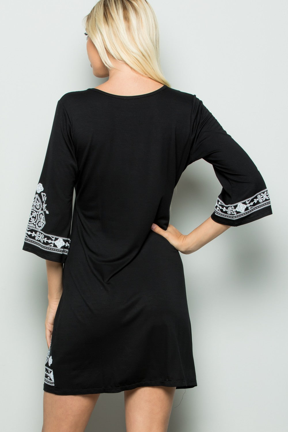 DAMASK PRINT DRESS