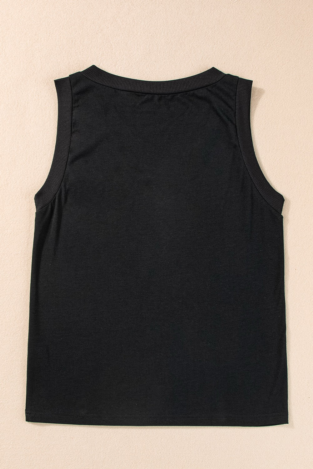 BLACK VNECK TANK
