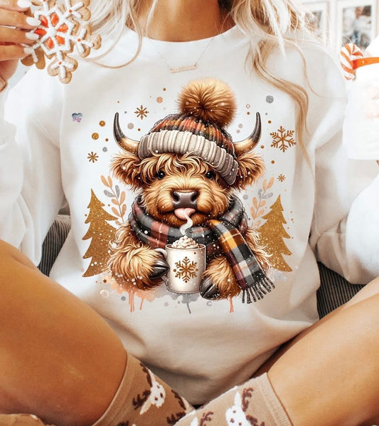 PREORDER COW & COCOA OFF-WHITE HOODIE (L)