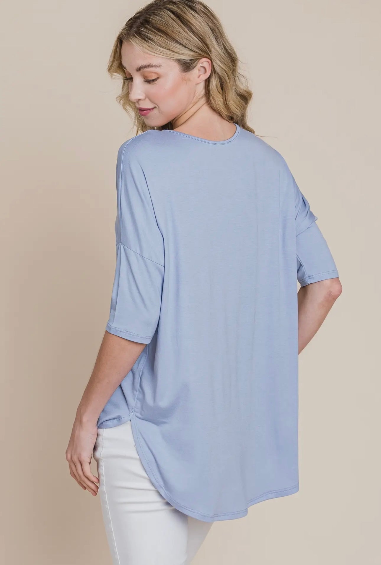 BLUE CASUAL T
