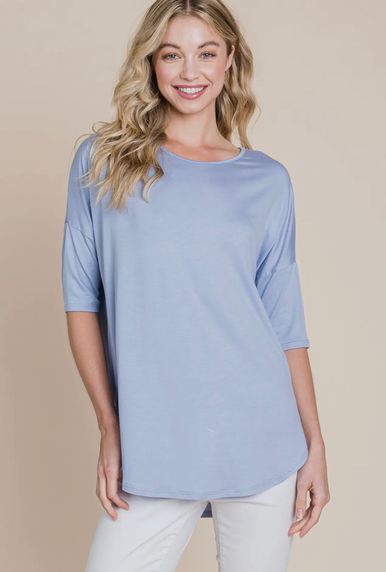 BLUE CASUAL T