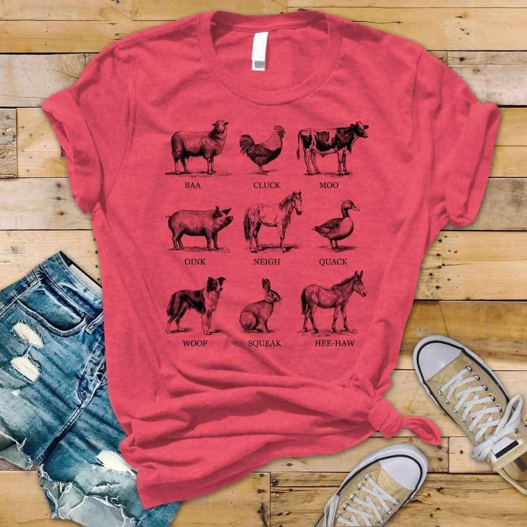 PREORDER ANIMAL NOISES HOODIE 3X SPORT RED