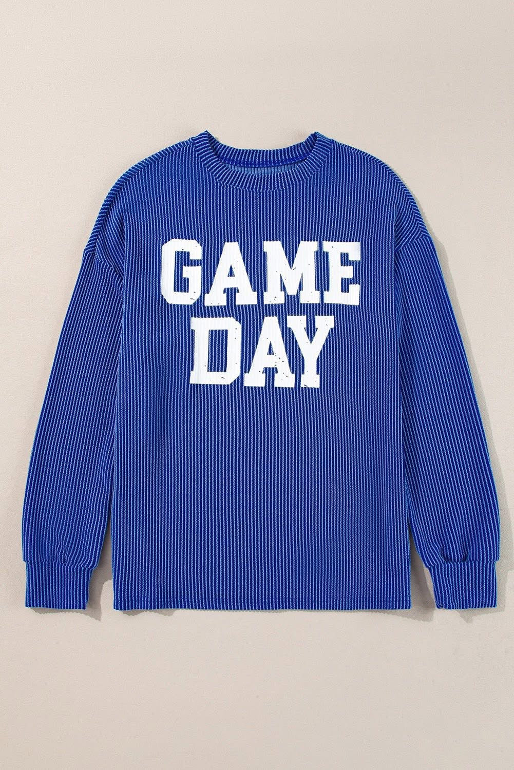 PREORDER BLUE GAME DAY LONG SLEEVE TOP