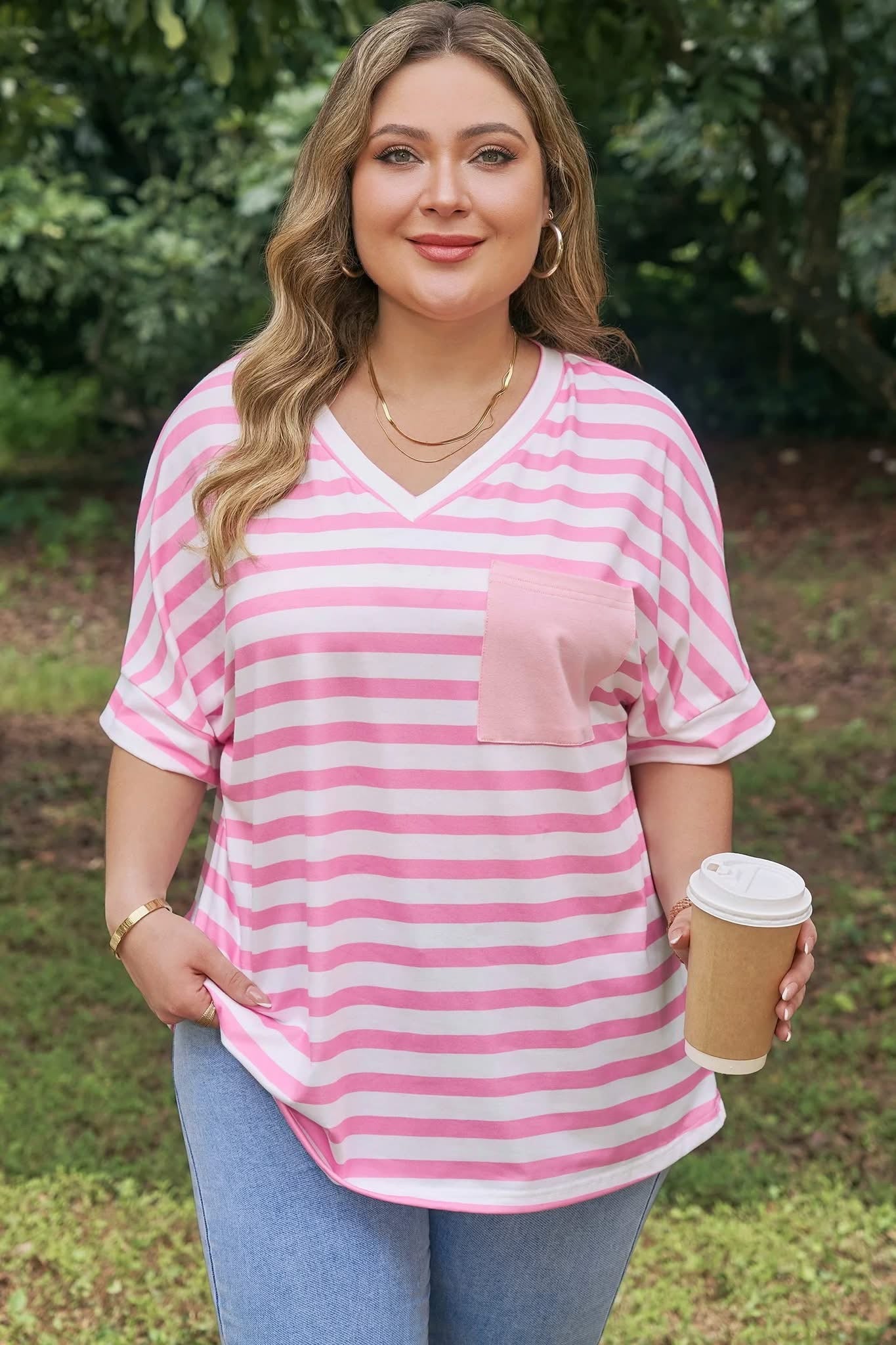 PREORDER PINK STRIPE T