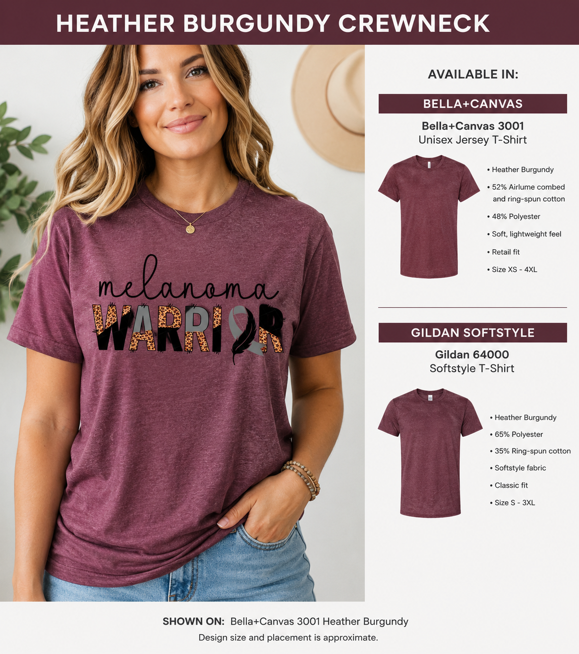 PREORDER HEATHER BURGUNDY SMALL