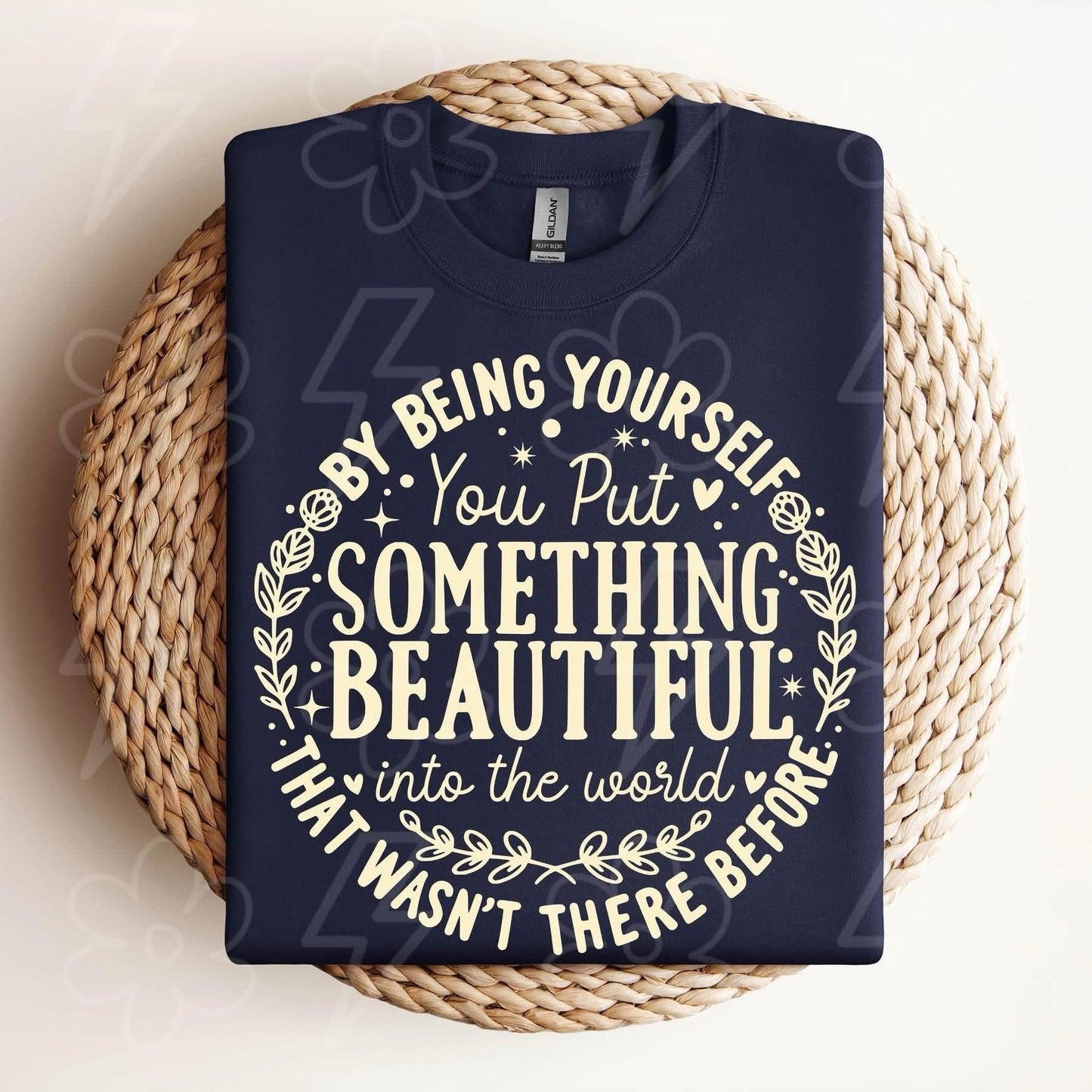 PREORDER SOMETHING BEAUTIFUL (2XL Bella Canvas Navy T)