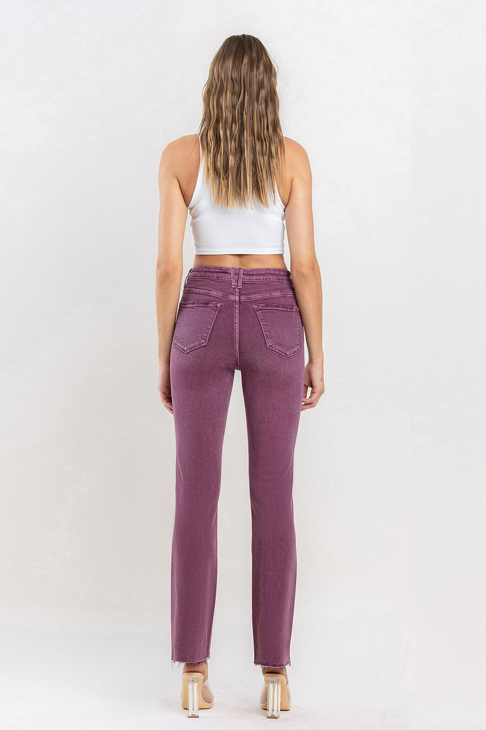 LOVERVET SANGRIA MID-RISE BOOTCUT DENIM
