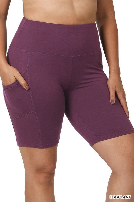 BRUSHED MICROFIBER SHORTS WITH POCKETS (multiple colors available)