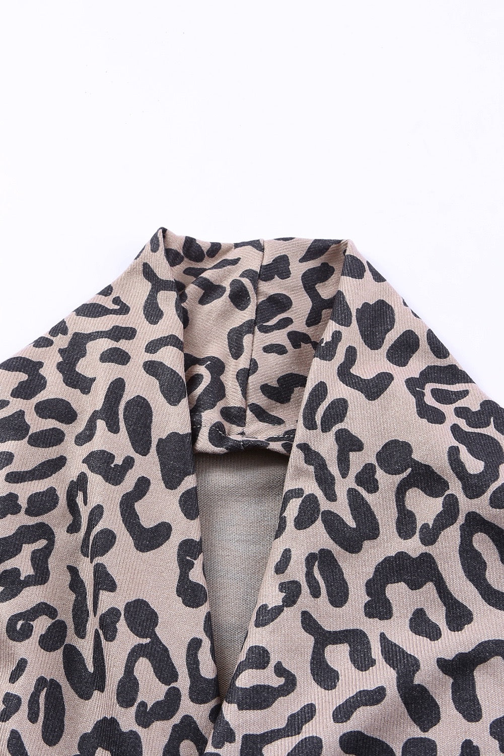 LEOPARD OPEN FRONT CARDIGAN