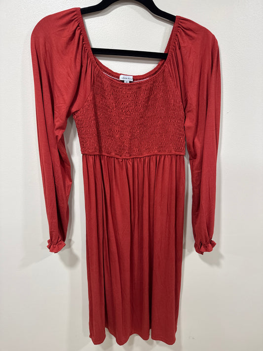 DEEP BURNT ORANGE DRESS