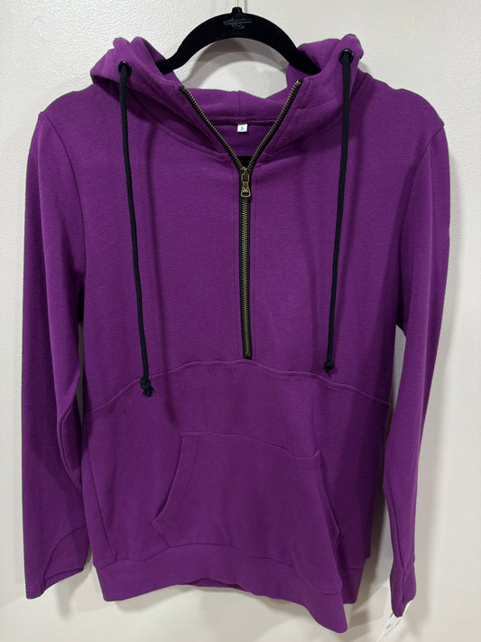 MICHELLE MAE PURPLE HALF ZIP HOODIE