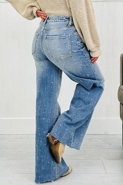 PREORDER RAW HEM TUMMY CONTROL JEANS