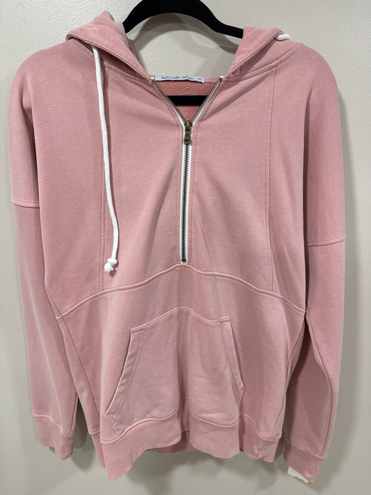 MICHELLE MAE SOFT ROSE HALF ZIP HOODIE