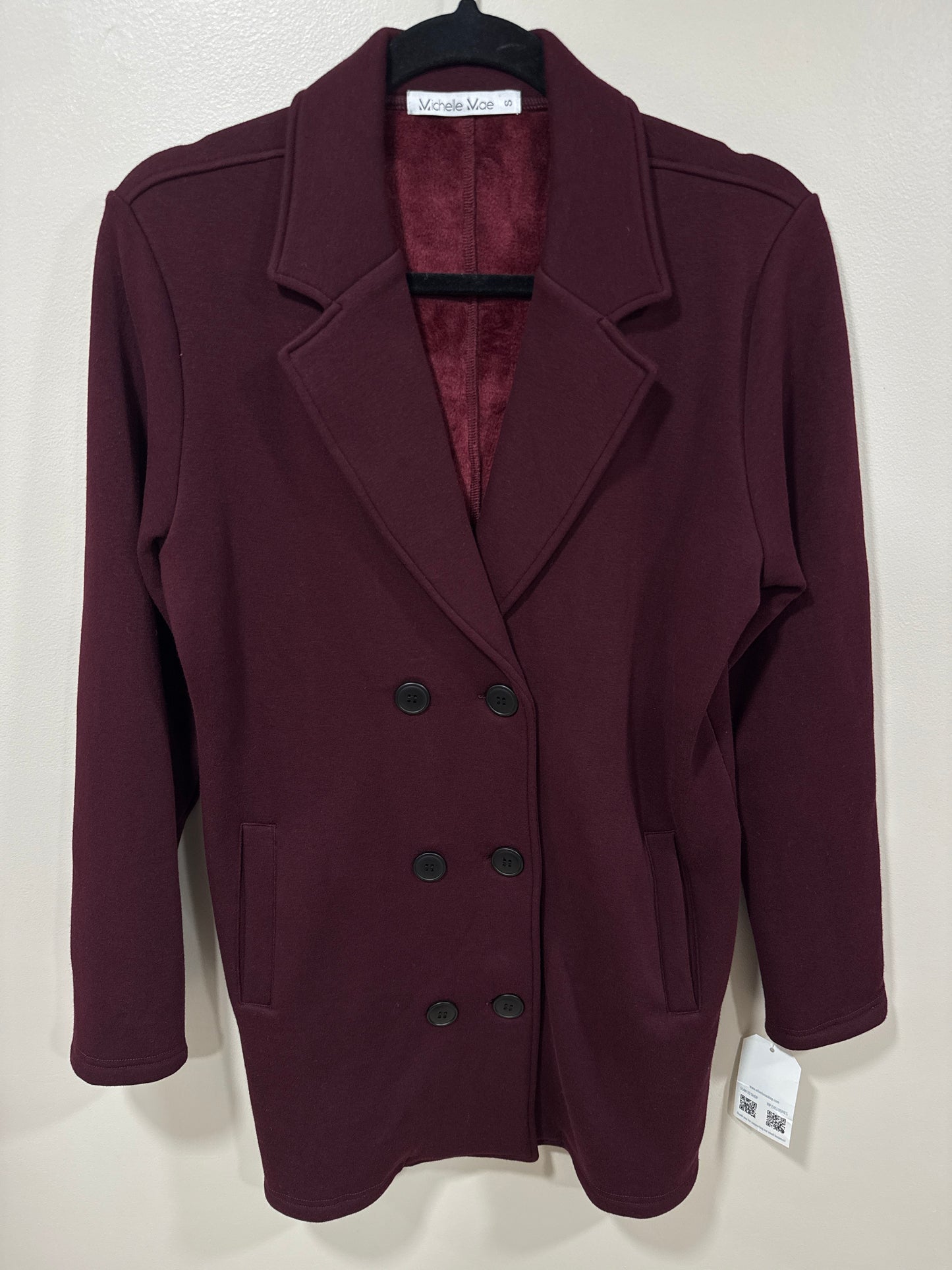 MICHELLE MAE SCARLETT PLUM SWEATER JACKET