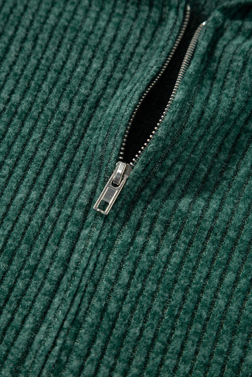 EVERGREEN FULL ZIP HOODED SWEATER