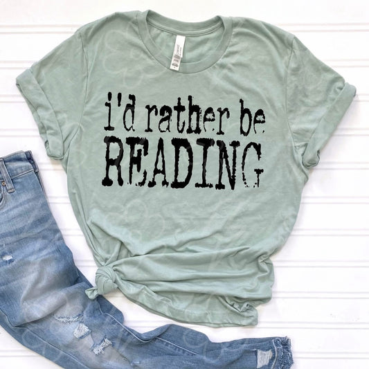 PREORDER I’D RATHER BE READING 2X BABY BLUE