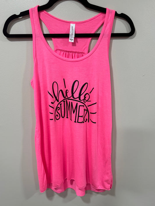 HELLO SUMMER TANK SIZE MEDIUM