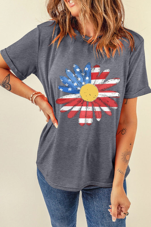SUNFLOWER FLAG GRAPHIC T