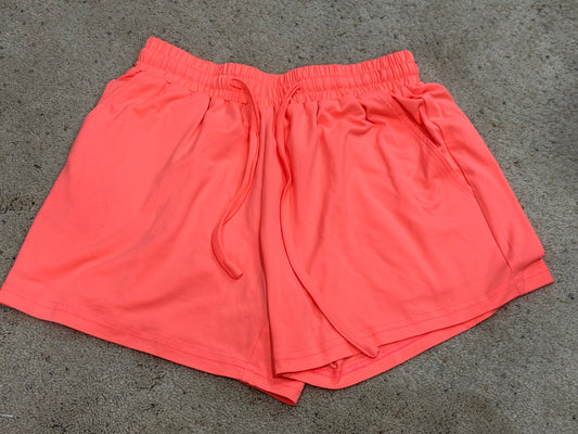 BUTTERSOFT NEON ORANGE LOUNGE SHORTS