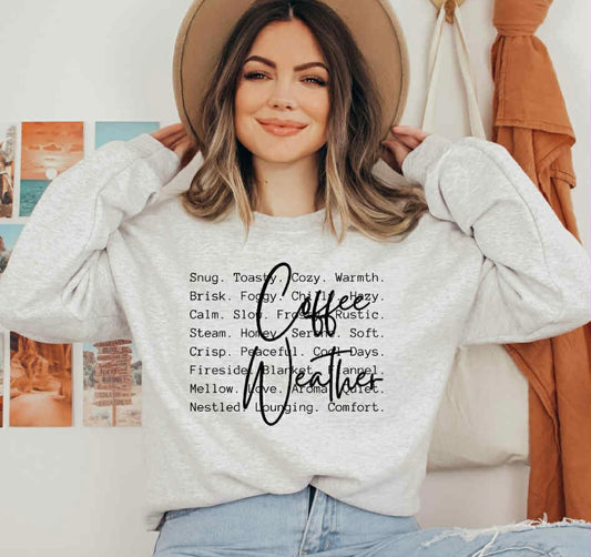 PREORDER COFFEE WEATHER LONG SLEEVE T (GRAY TRIBLEND XL)
