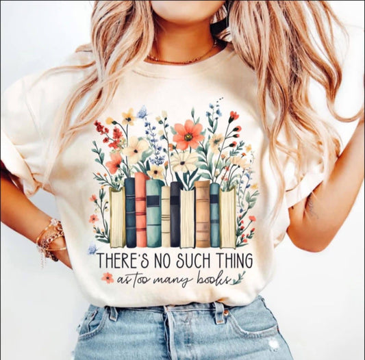 PREORDER TOO MANY BOOKS (XL Maroon crewneck sweatshirt)