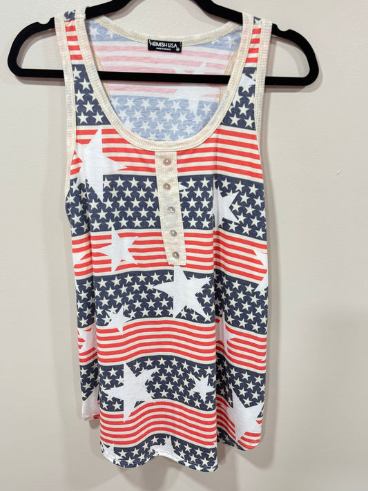 STARS & STRIPES TANK SIZE MEDIUM