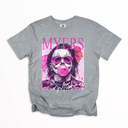 PREORDER MYERS BUBBLE GUM T MEDIUM (dark heather grey)