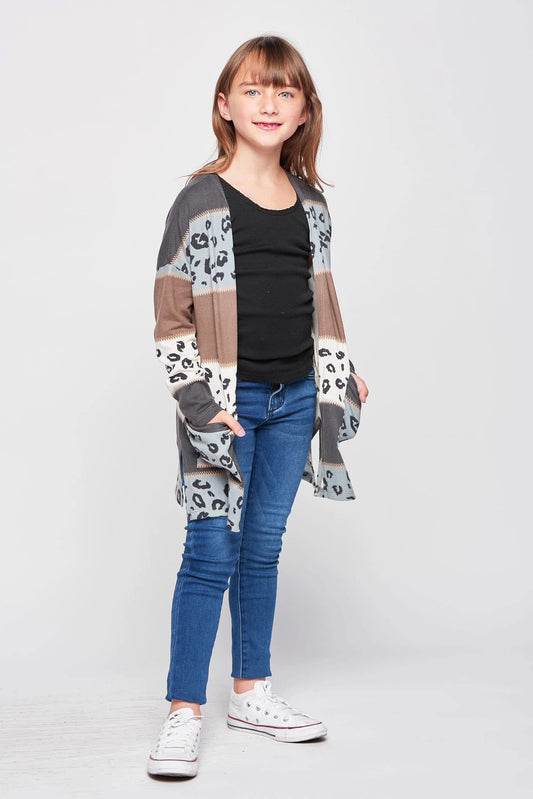 KIDS LEOPARD CARDIGAN