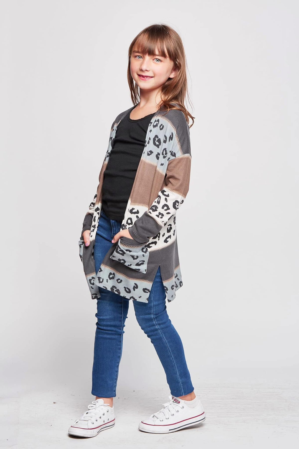 KIDS LEOPARD CARDIGAN