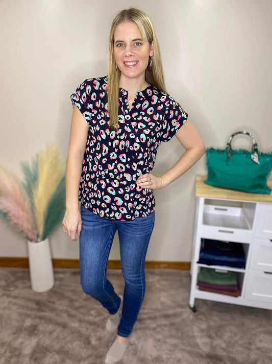 LIZZY NAVY ANIMAL PRINT