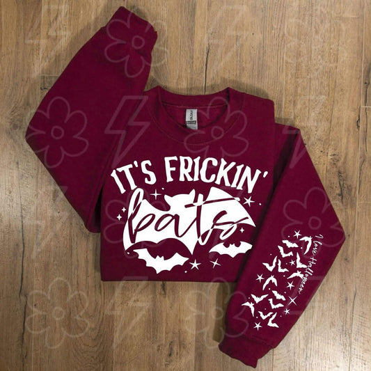 PREORDER IT’S FRICKIN’ BATS MAROON HOODIE 3X